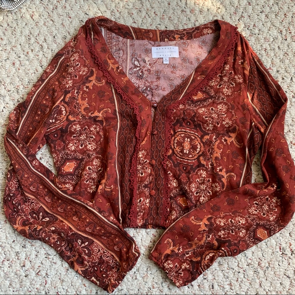 Pacsun Kendall and Kylie Cropped Shirt